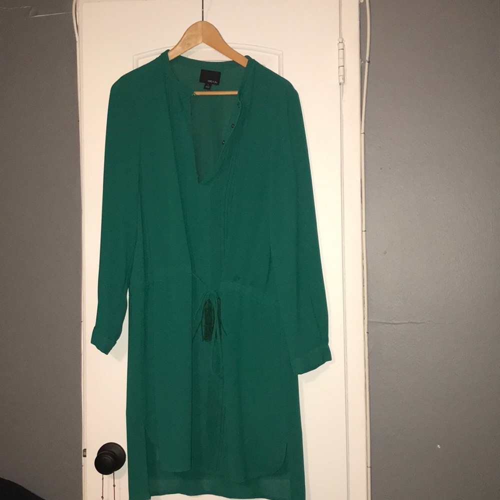 Emerald green dress